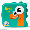 Super Dinosaur Green Kids Lunch Box – Stainless Steel Insulated Tiffin for School with Spoon, BPA-Free | Leak-Resistant Bento Box with Tray & Container | 1120ml + 70ml
