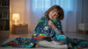 Glow-in-the-Dark Dinosaur Fleece Blanket