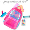 Barbie Holographic School Bag | 17 Inch | Pink & Silver | For Little Girls