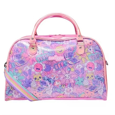 Kawaii Vibes Holographic Duffel Bag for Girls