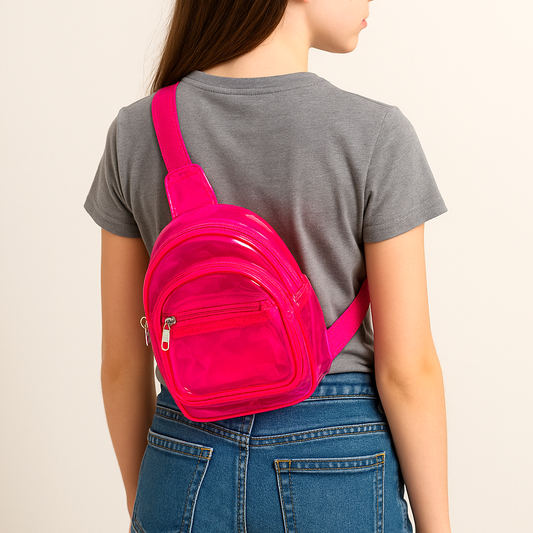Stylish Neon Jelly Crossbody Bag | Lightweight Sling for Everyday Use