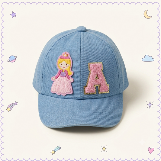Personalised Kids Cap with Chenille Letter Patches