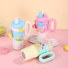 Kawaii Bear Insulated Kids Water Bottle with Straw