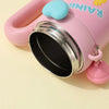 Kawaii Bear Insulated Kids Water Bottle with Straw