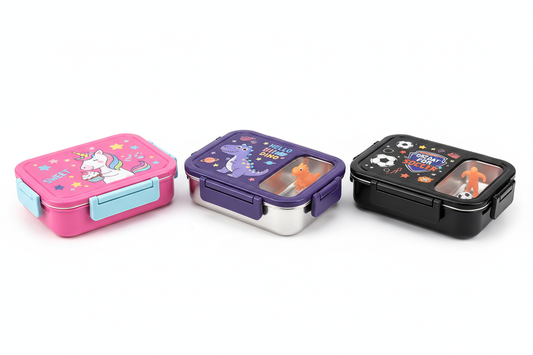 All three lunch boxes together