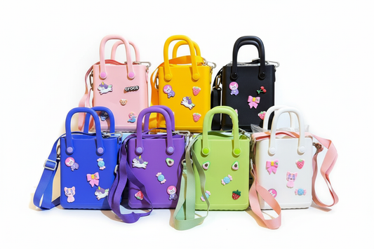 Colorful Crocs Jibbitz Bags