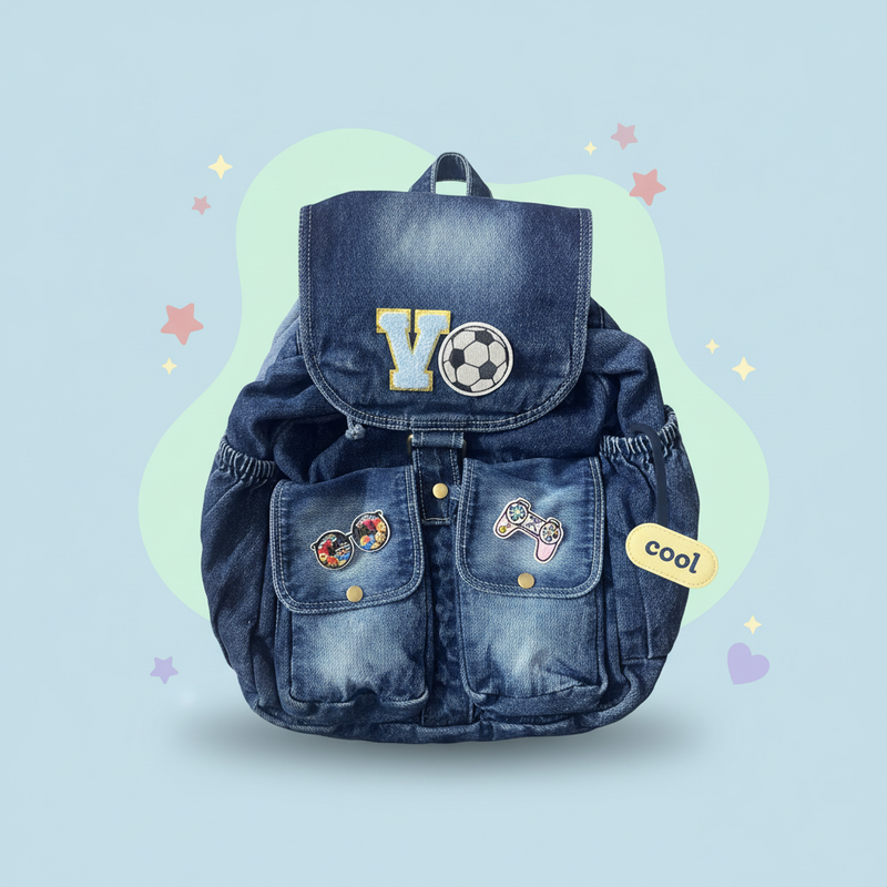 Denim Backpack