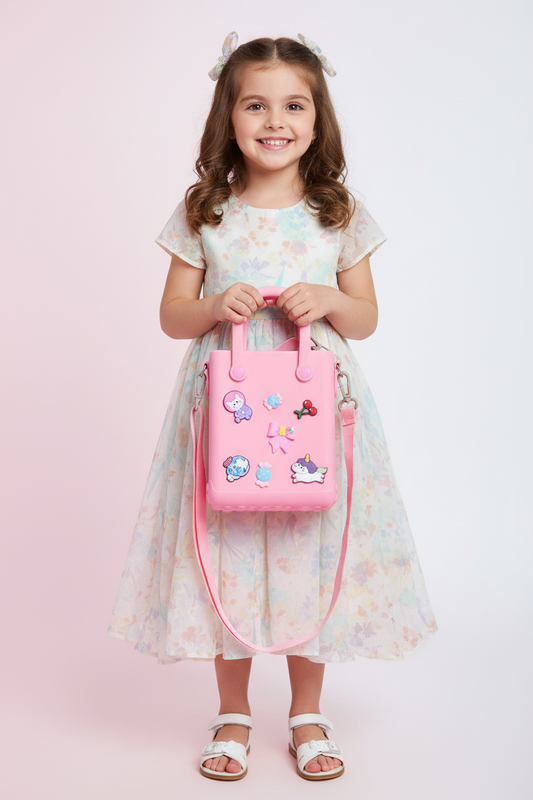 Kid carrying Jibbitz Bag