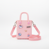 Pink Silicone Jibbitz Bag