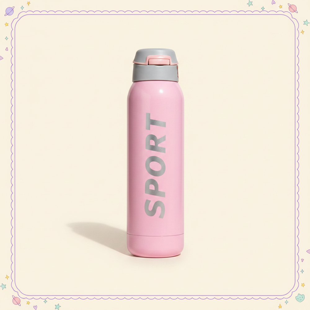 Pink Sport Bottle – Front