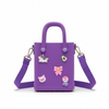 Purple Silicone Jibbitz Bag