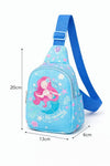 Unisex mermaid theme Travel Crossbody Backpack Shoulder Chest Bag, Polyester