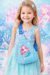 Unisex mermaid theme Travel Crossbody Backpack Shoulder Chest Bag, Polyester